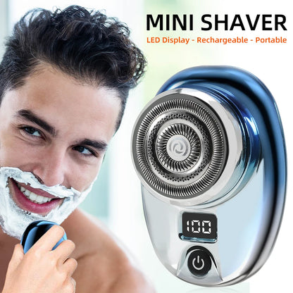 Mini Electric Razor Wet and Dry Washable Razor Fast Charging Digital Display Portable Electric Shaver 1 Hour Charge Time Upgrade